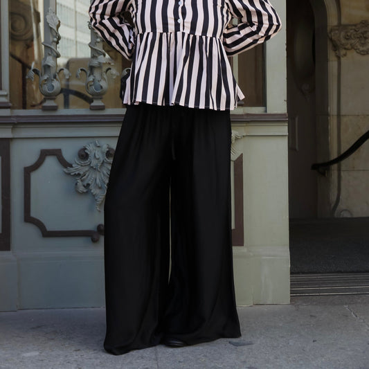 Bazaar Noir Hose Shiny | Schwarz Aufgeweckt