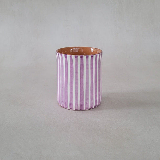 Alma Barru Kaffeebecher | Gestreift | Lila Aufgeweckt