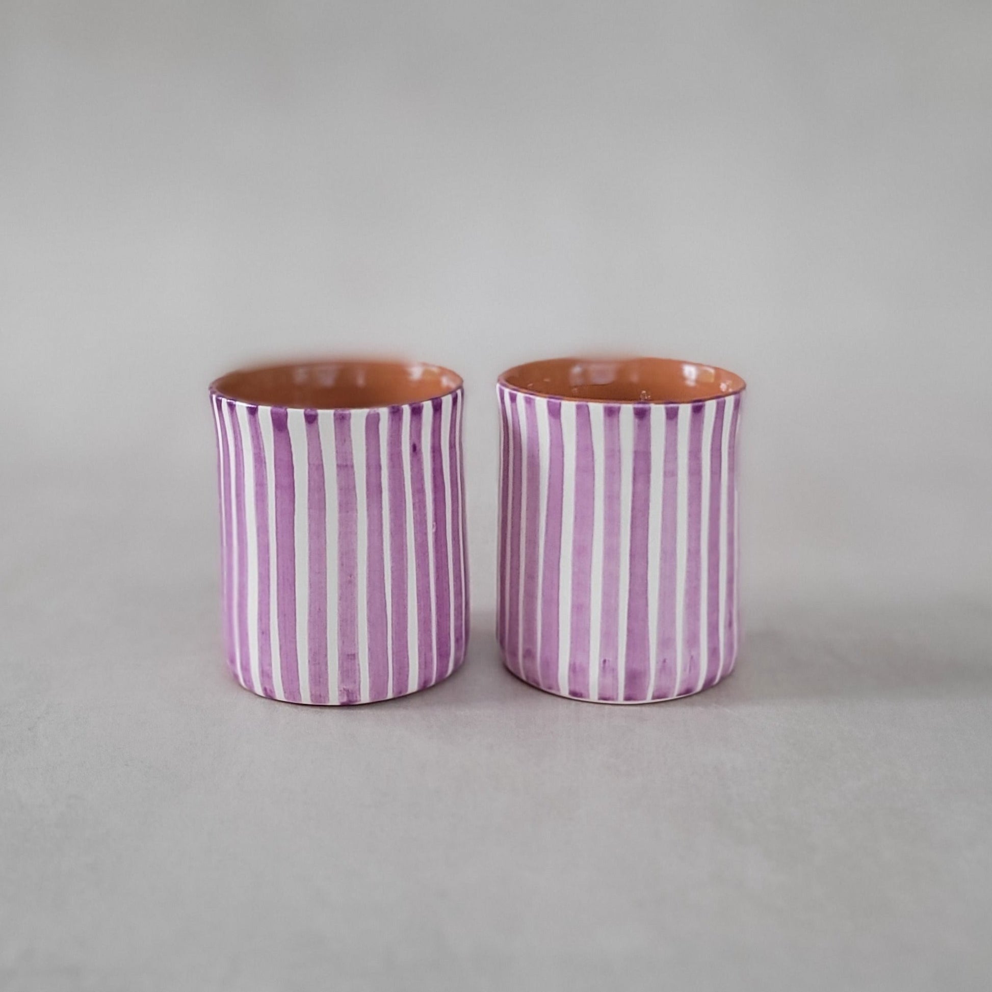 Alma Barru Kaffeebecher | Gestreift | Lila Aufgeweckt