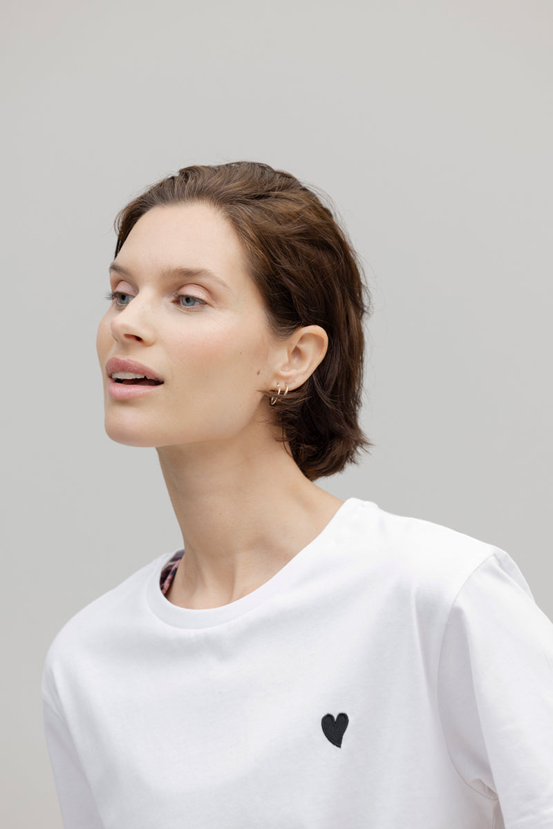 Shirt Hearts – Weiß