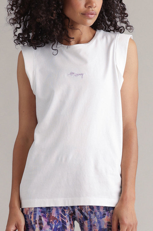 Hey Honey Muscle Tank | White Aufgeweckt