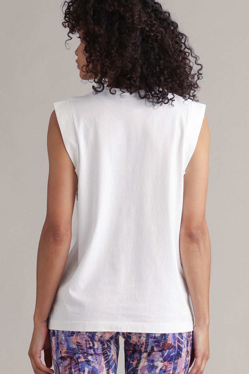Hey Honey Muscle Tank | White Aufgeweckt