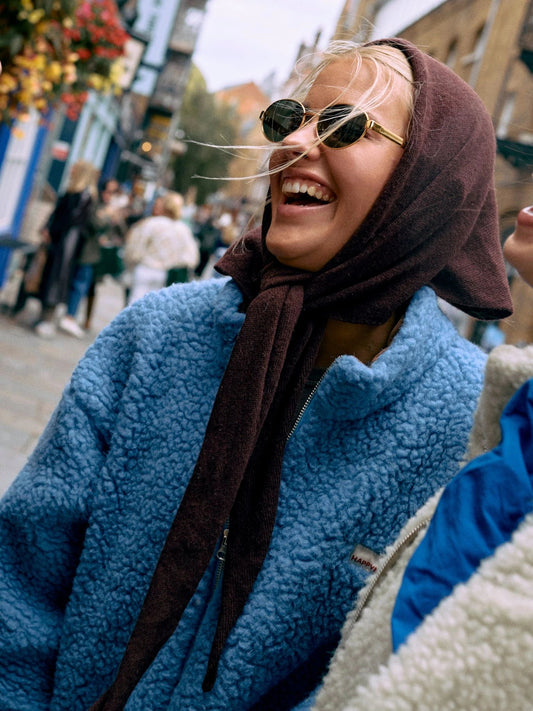 Happymess Wollschal | Chocolate Brown | Vorbestellung Lieferung Mitte November Aufgeweckt