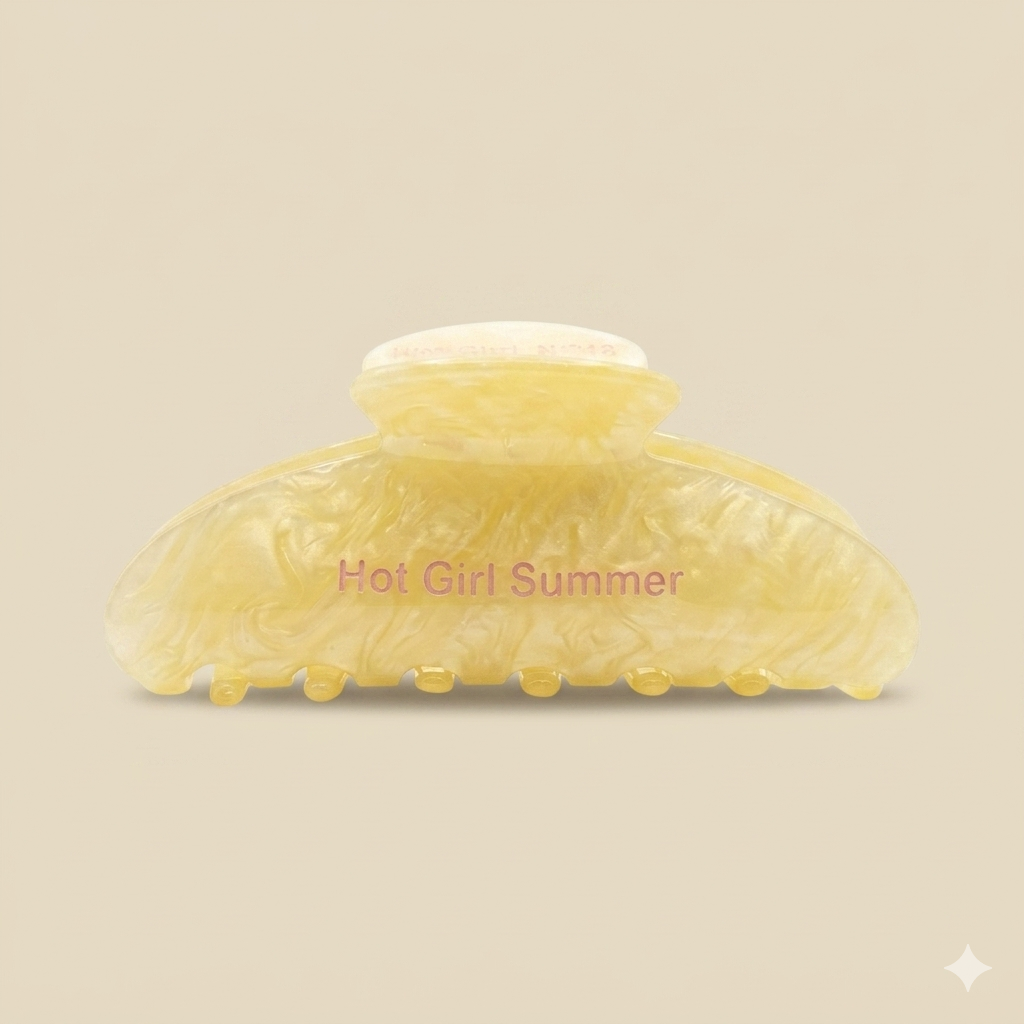 Bazaar Noir GmbH Haarklammer "Hot Girl Summer - Butteryellow” Aufgeweckt