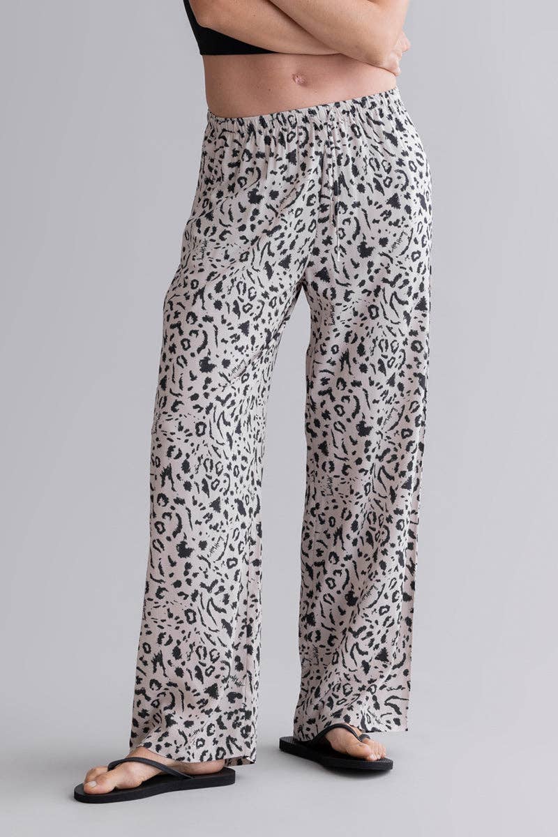 Hey Honey Summer Pants Mono Leo Oatmeal Aufgeweckt