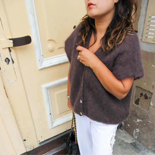 Bazaar Noir Weste Polly | braun Aufgeweckt