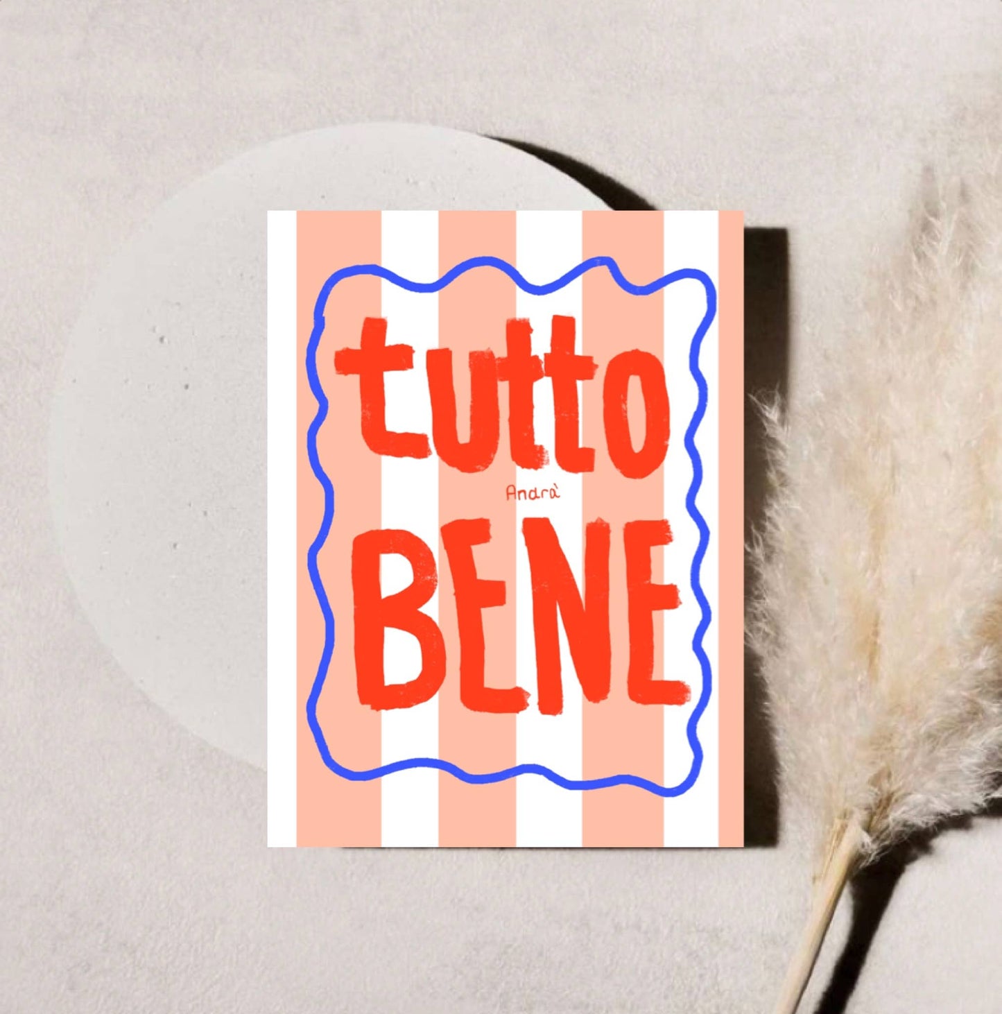 Ute Arnold / Hej.Ibiza Tutto Bene Postkarte Aufgeweckt