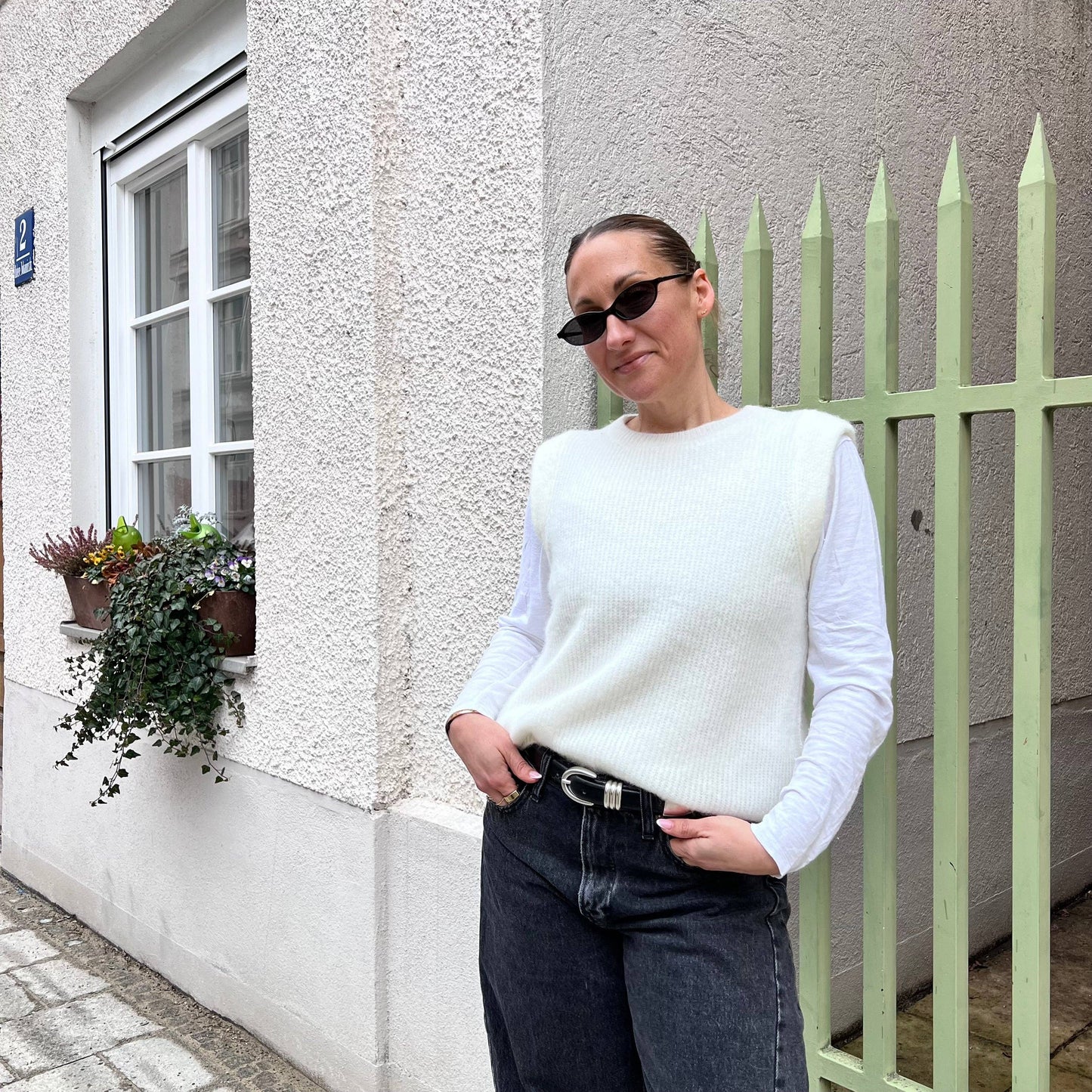 Bazaar Noir Pullunder Lara | Weiß Aufgeweckt