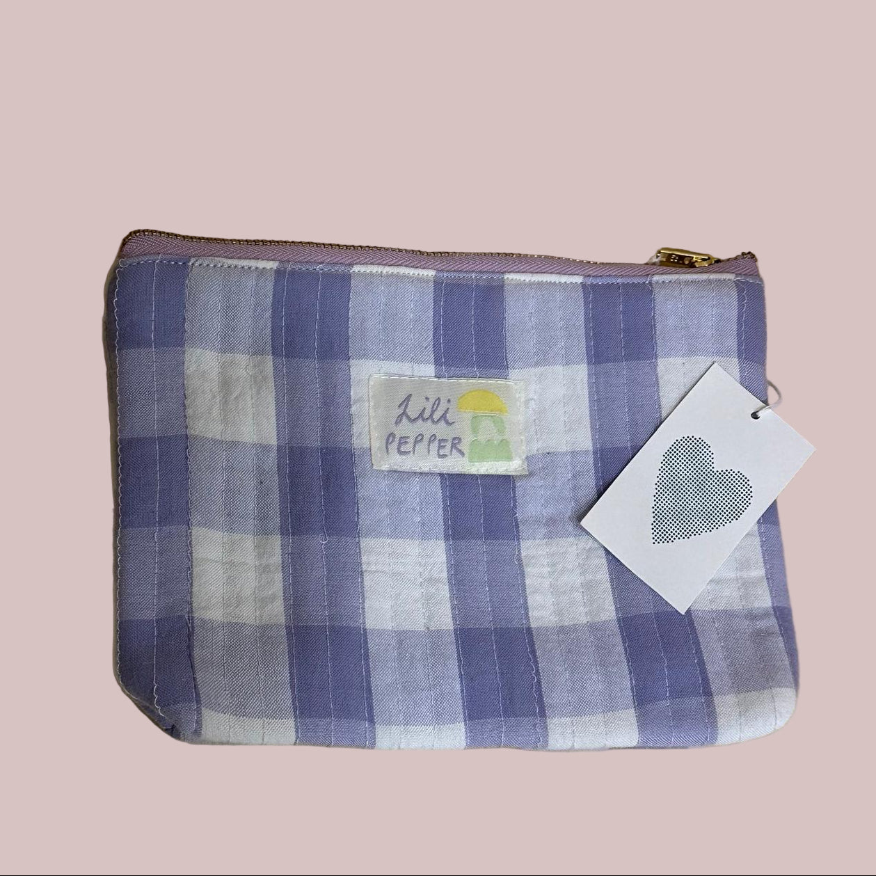 Lili Pepper Stepp-Täschchen | Karo Flieder Aufgeweckt