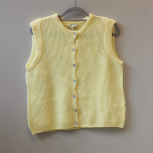 Bazaar Noir Strickweste Lena | Butter Yellow Aufgeweckt