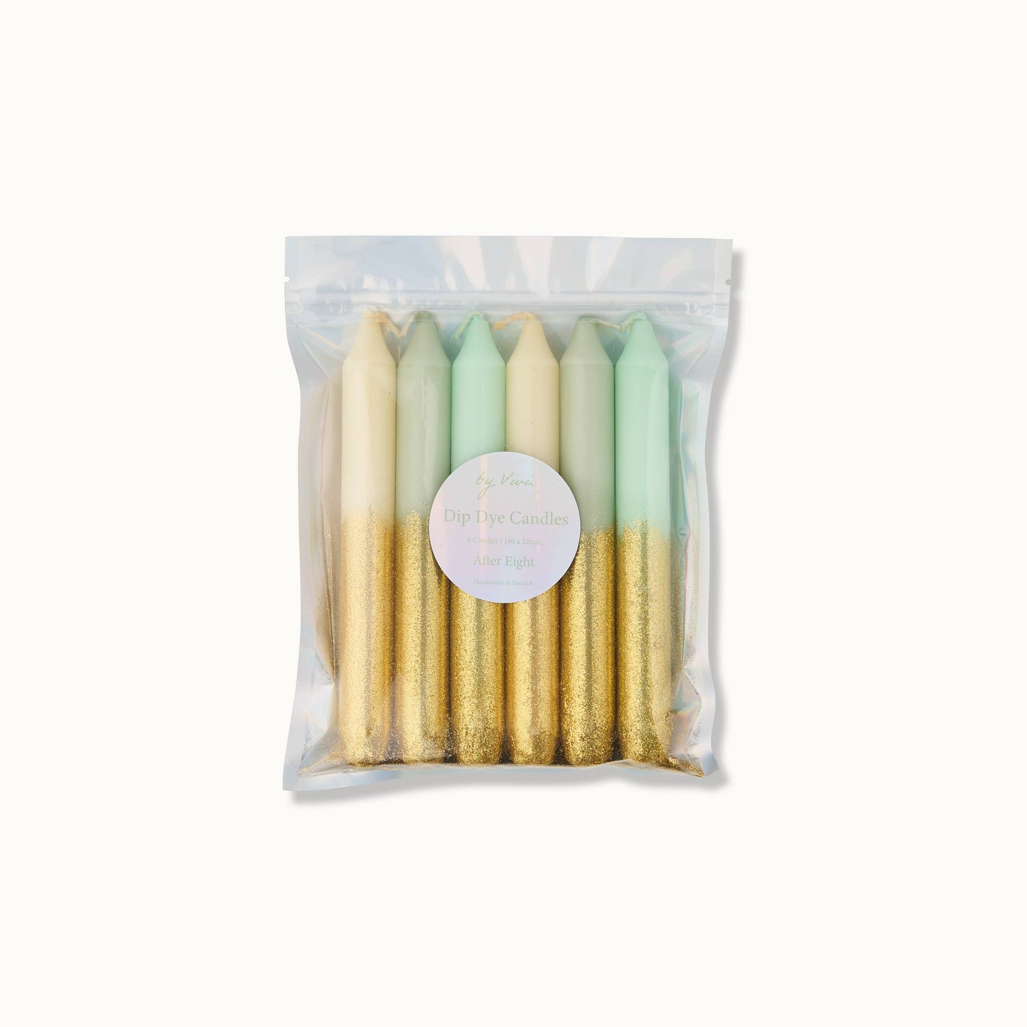 by Vivi. Dip-Dye-Kerzenset | Glitter After Eight Aufgeweckt