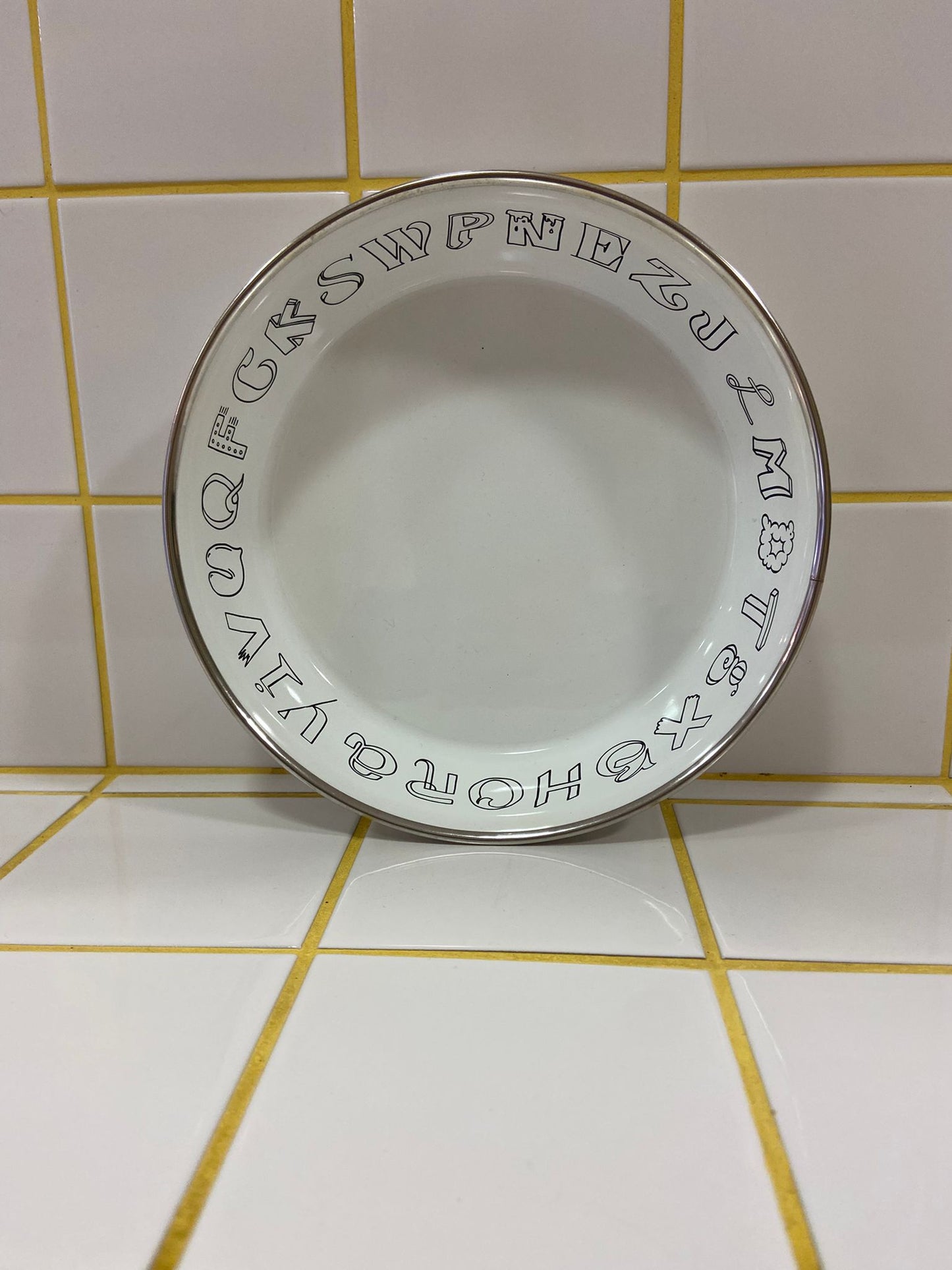 YIV Kinderteller | Alphabet Ø 20 cm Aufgeweckt