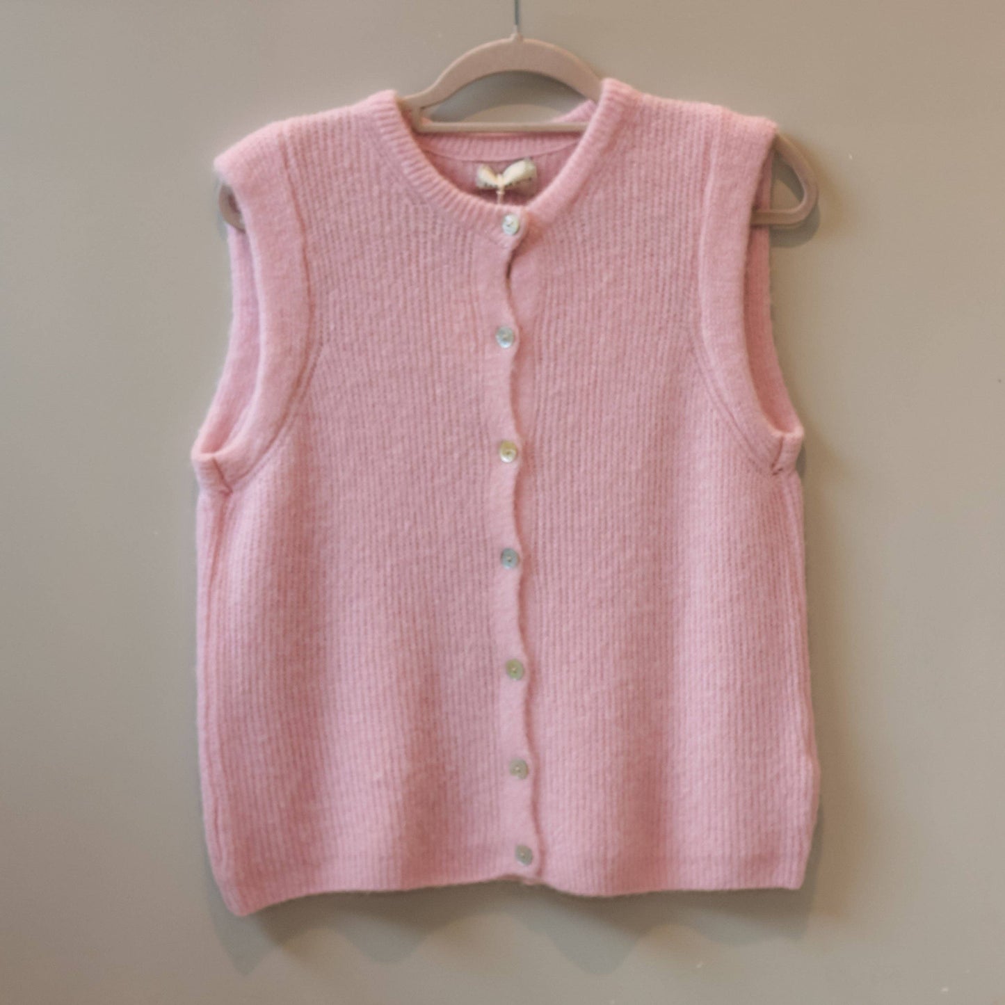 Bazaar Noir Strickweste Lena | Rosa hell Aufgeweckt