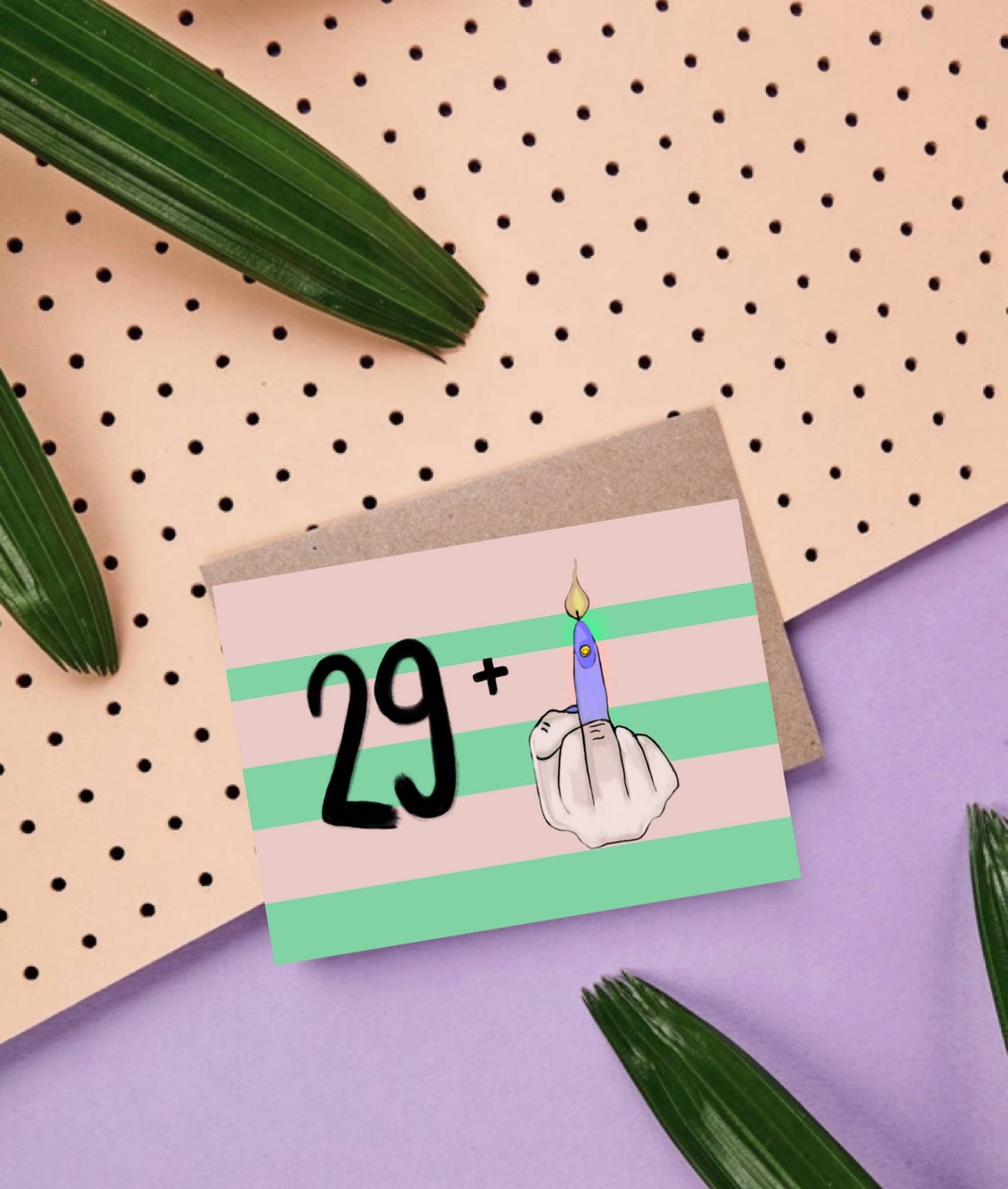 Ute Arnold / Hej.Ibiza Postkarte | Happy Birthday 29 plus Aufgeweckt