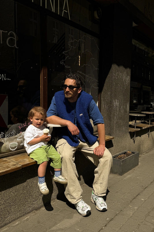 Happymess Merino Weste | Cobalt | Vorbestellung Lieferung Mitte November Aufgeweckt