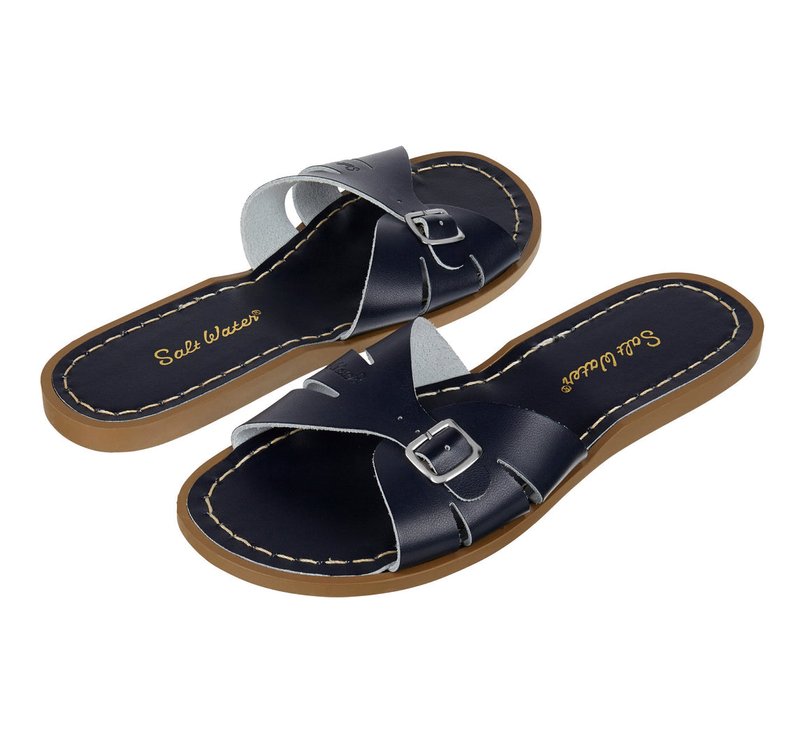 Salt-Water Sandals Sandale Classic Slide – Navy Aufgeweckt