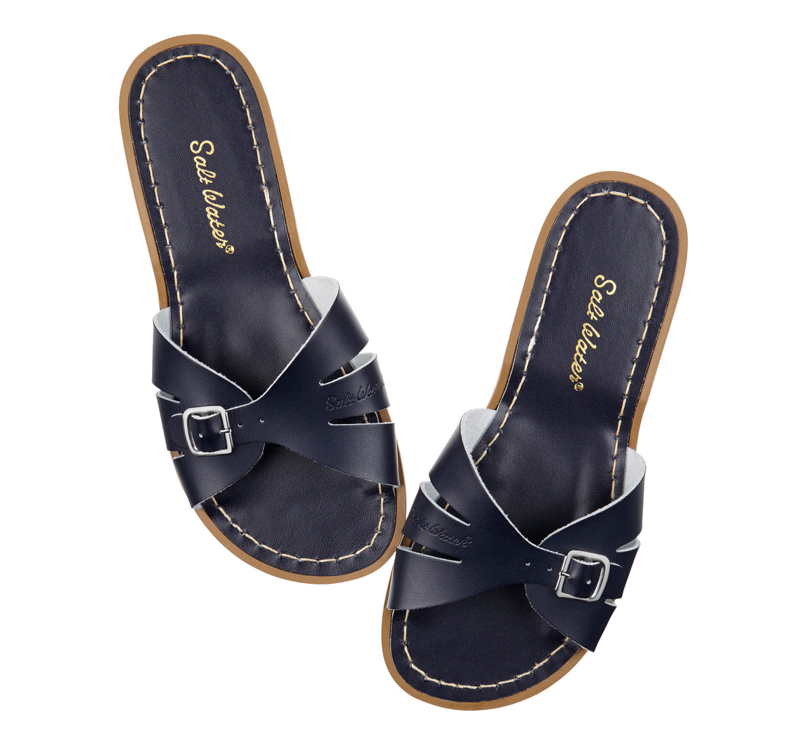 Salt-Water Sandals Sandale Classic Slide – Navy Aufgeweckt