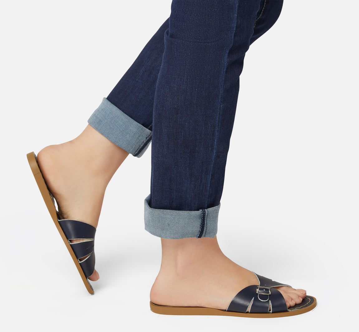 Salt-Water Sandals Sandale Classic Slide – Navy Aufgeweckt