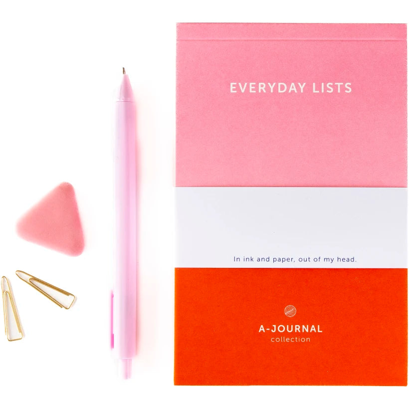 A-Journal Everyday Lists – Pink/Red Aufgeweckt