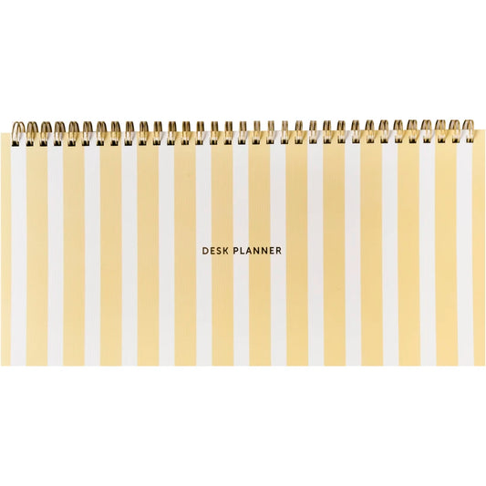 A-Journal Deskplanner – Stripes Yellow Aufgeweckt