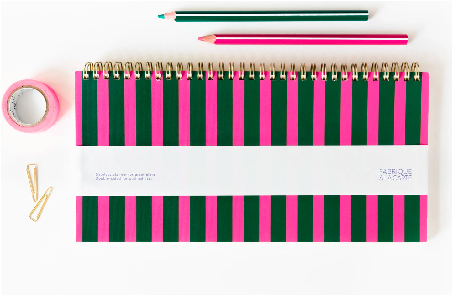 A-Journal Deskplanner – Pink Green Aufgeweckt