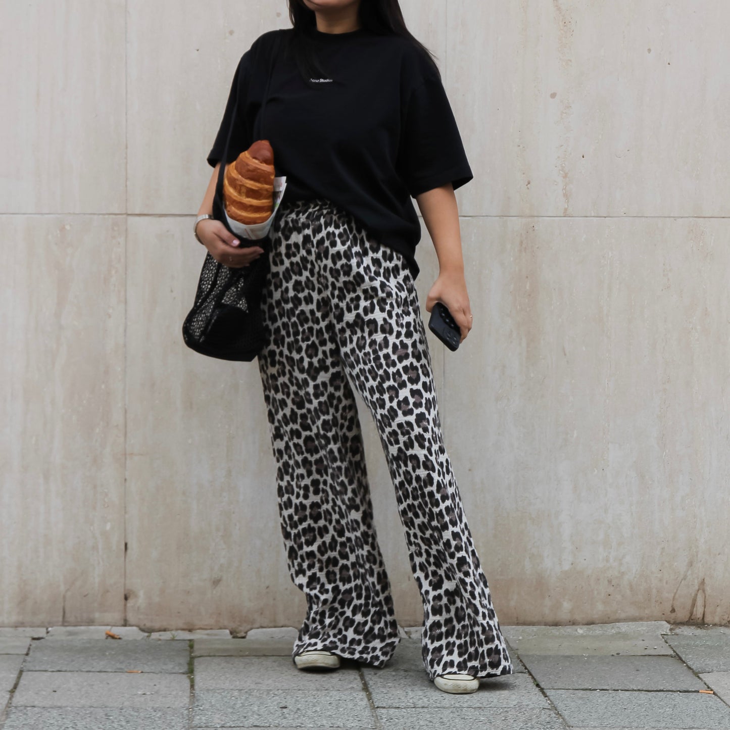 Bazaar Noir Musselin Hose Leo | Taupe | Vorbestellung Ende September Aufgeweckt