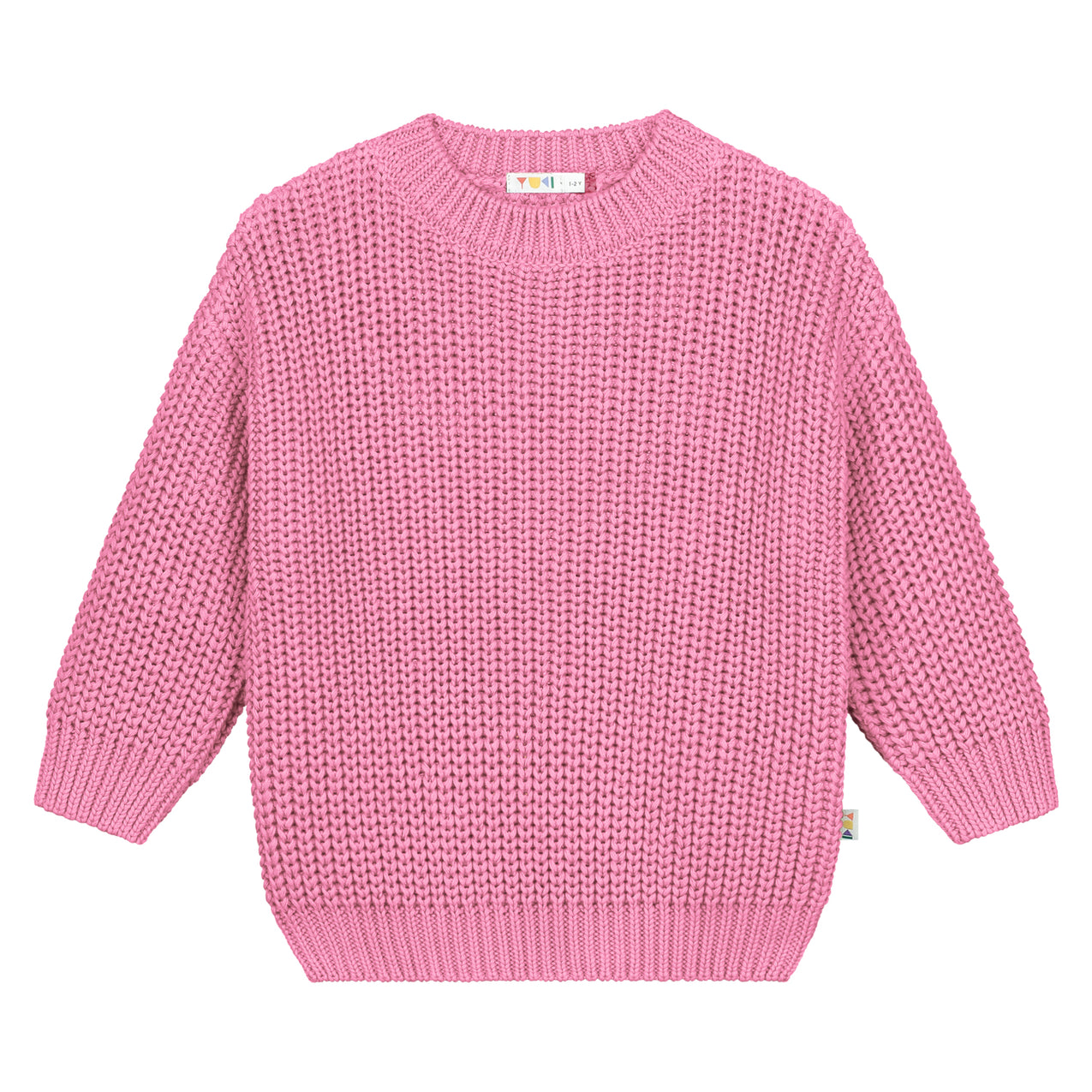 Yuki Kidswear Chunky Knitted Sweater | Bubble Gum Pink Aufgeweckt