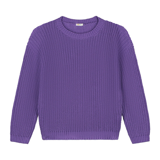 Yuki Kidswear Chunky Knitted Sweater | Amethyst Aufgeweckt