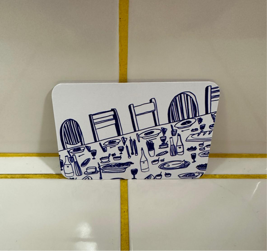 Enskild Mini Karte | Tavolata (Navy) Aufgeweckt