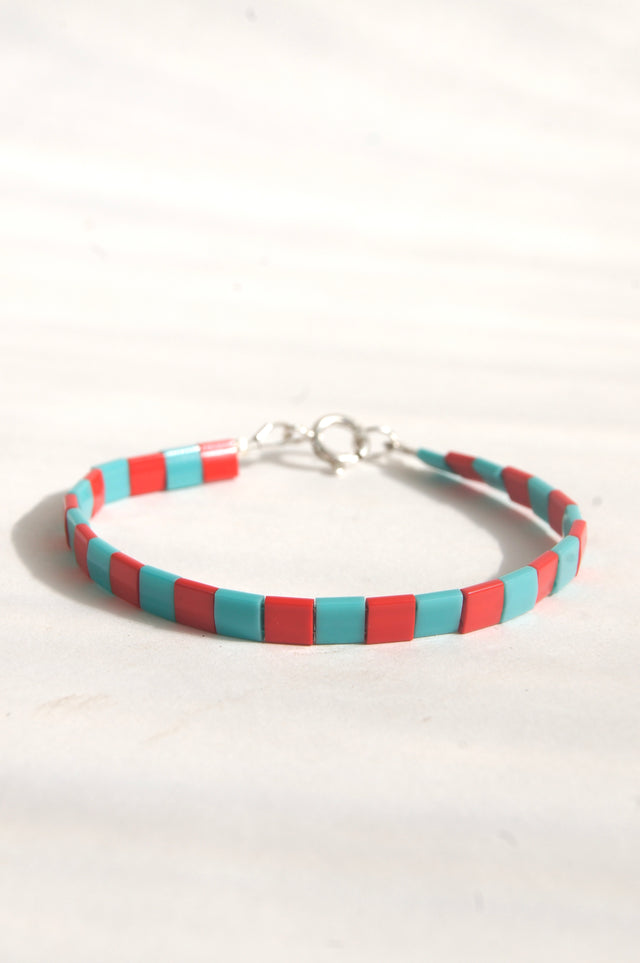 petitmai Armband Sprinkle | red turquoise Aufgeweckt
