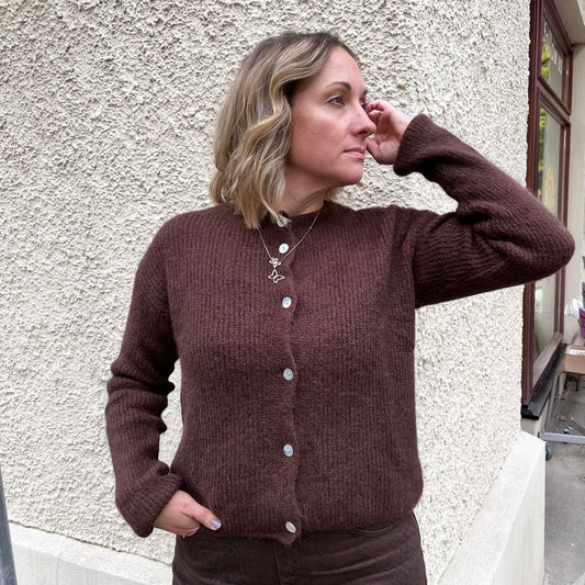 Bazaar Noir Strickjacke Lina | Braun Aufgeweckt