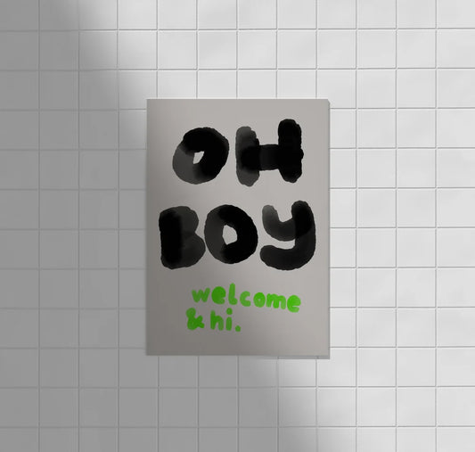 Framboise und Ketchup Karte | OH BOY welcome & hi Aufgeweckt