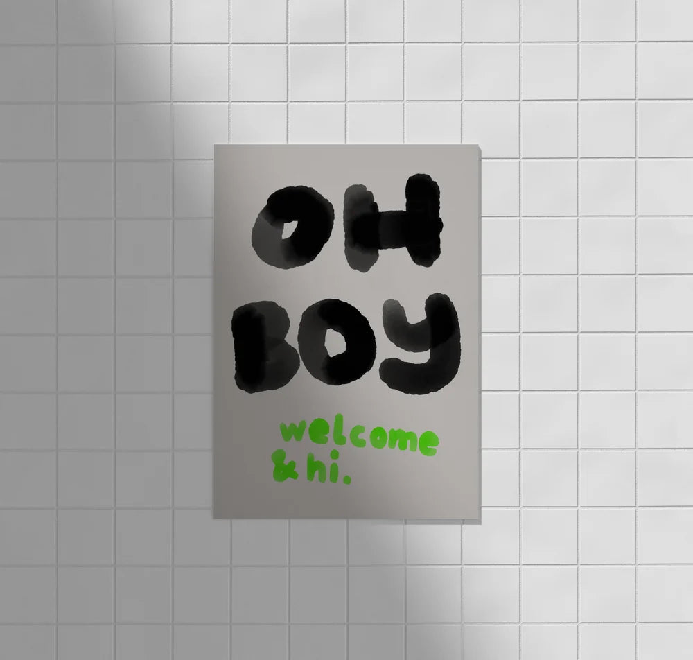 Framboise und Ketchup Karte | OH BOY welcome & hi Aufgeweckt