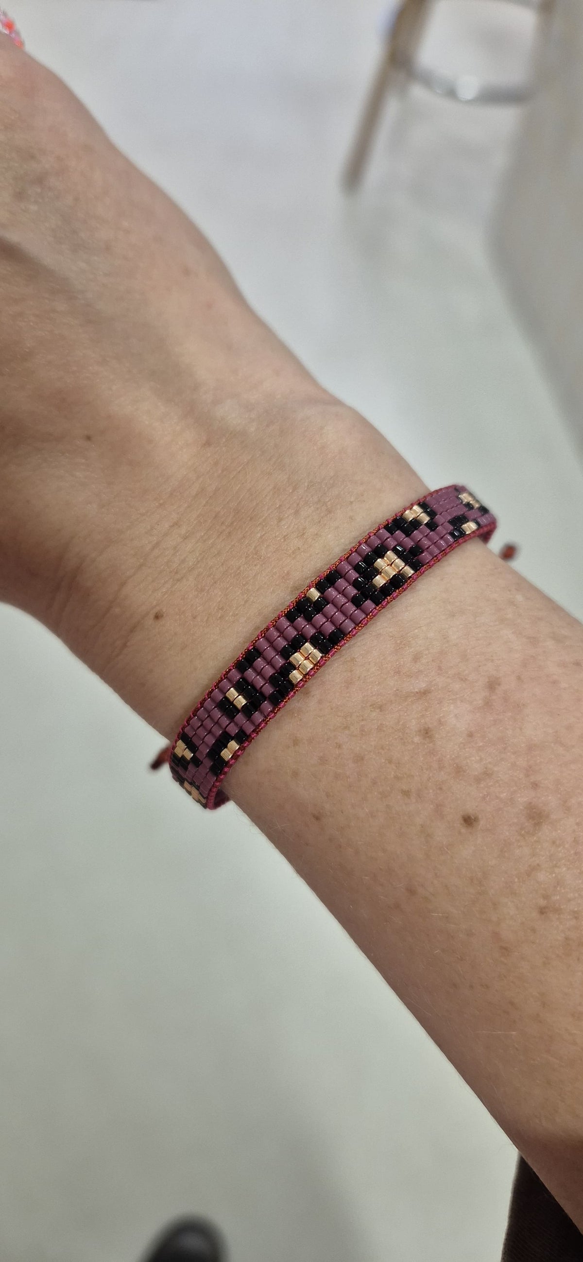 Perlenarmband breit | verschiedene Farben