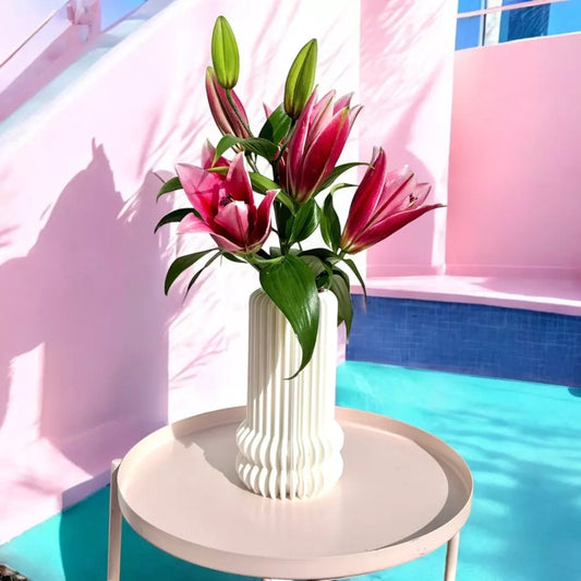 Pink Stories Vase | Whimsy 150% Snow Aufgeweckt