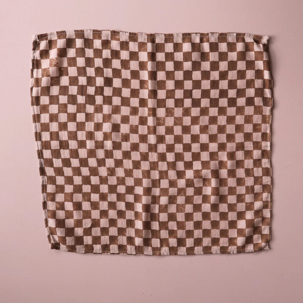 Lili Pepper Mini Foulard 50x50 | check ginger Aufgeweckt