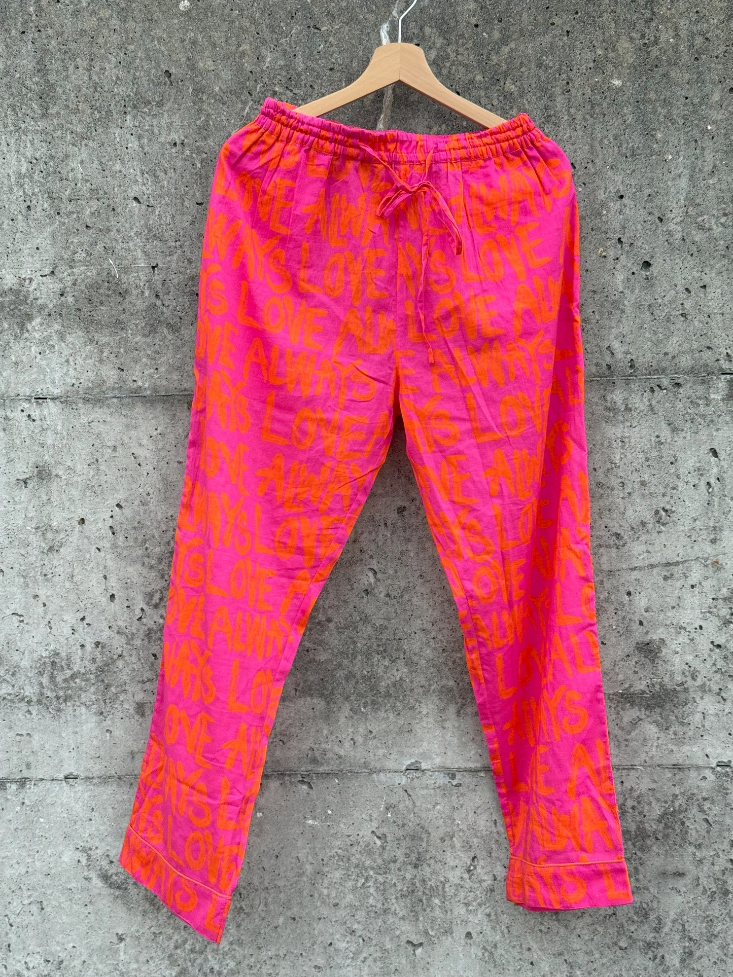 Chaaval Pyjama Orange auf Pink Aufgeweckt