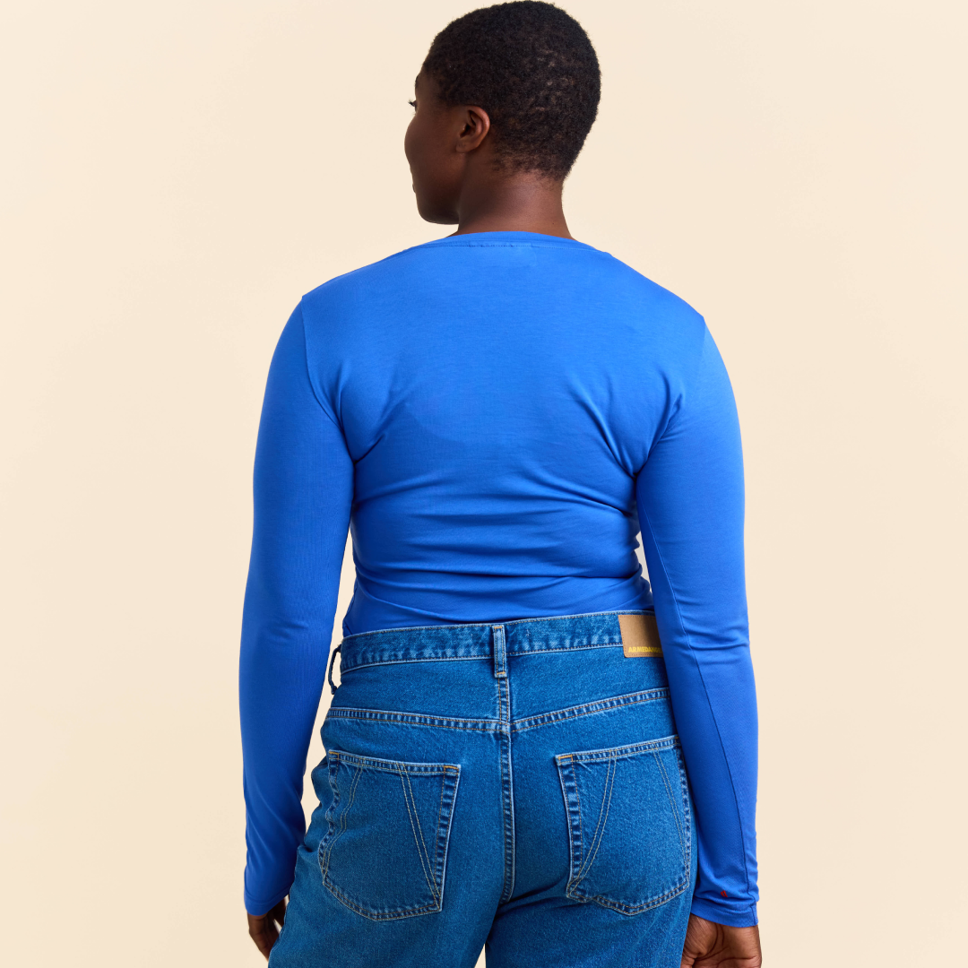 Popeia Tight Langarmshirt | königsblau Aufgeweckt