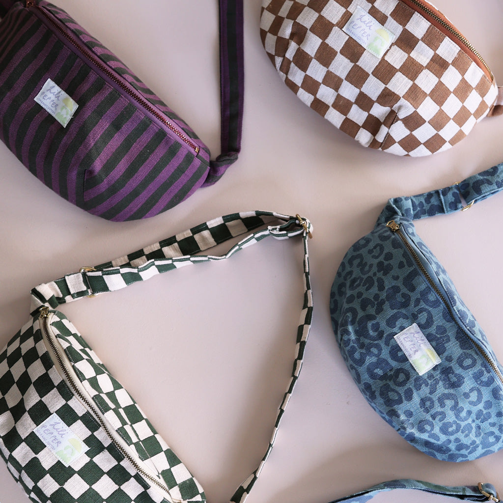 Lili Pepper Shoulder Bag | Check Rose Green Aufgeweckt