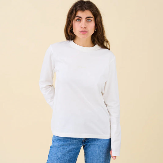 popeia Langarmshirt | Off-White Aufgeweckt