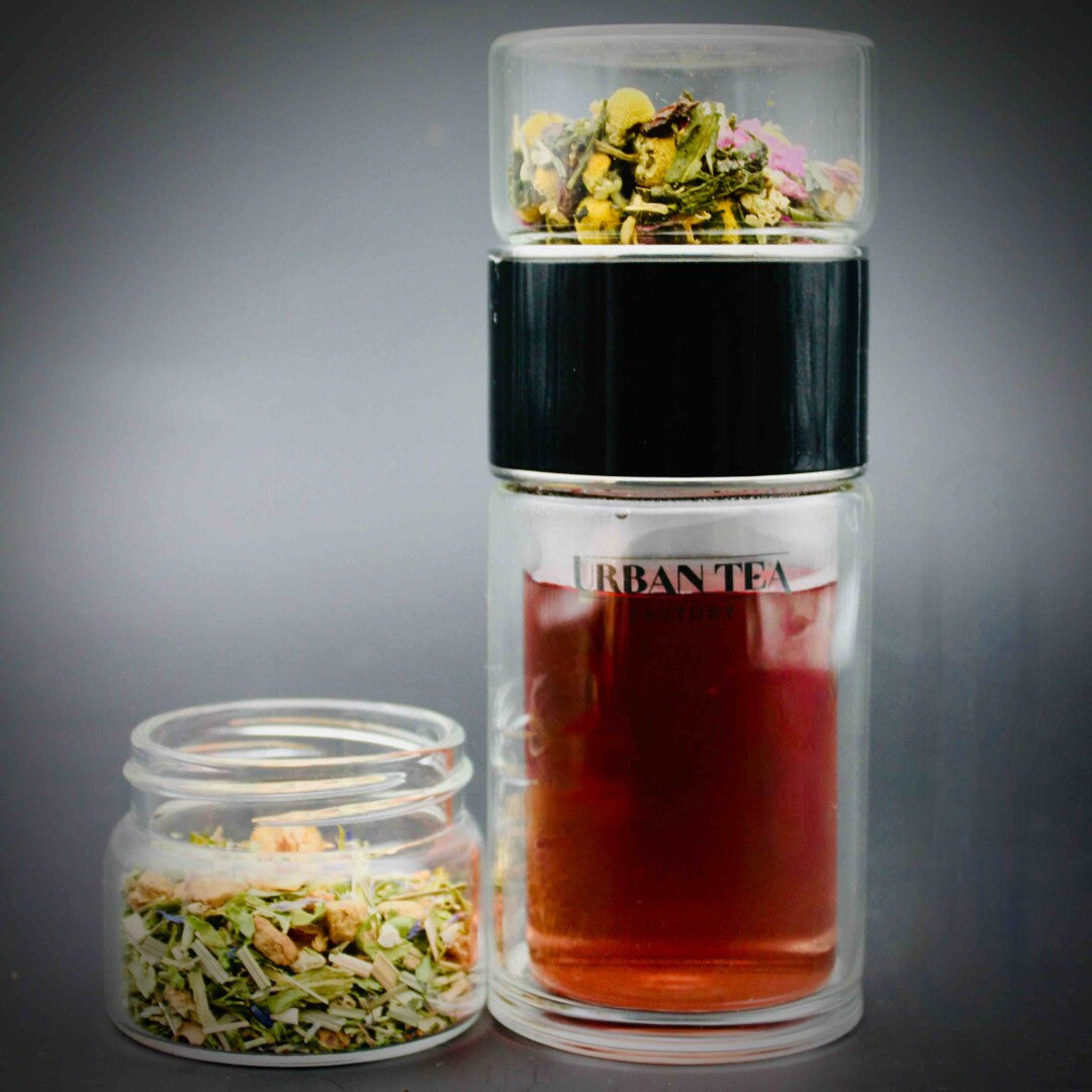 Urban Tea Factory Teeflasche To‑Go Steel – Black Aufgeweckt