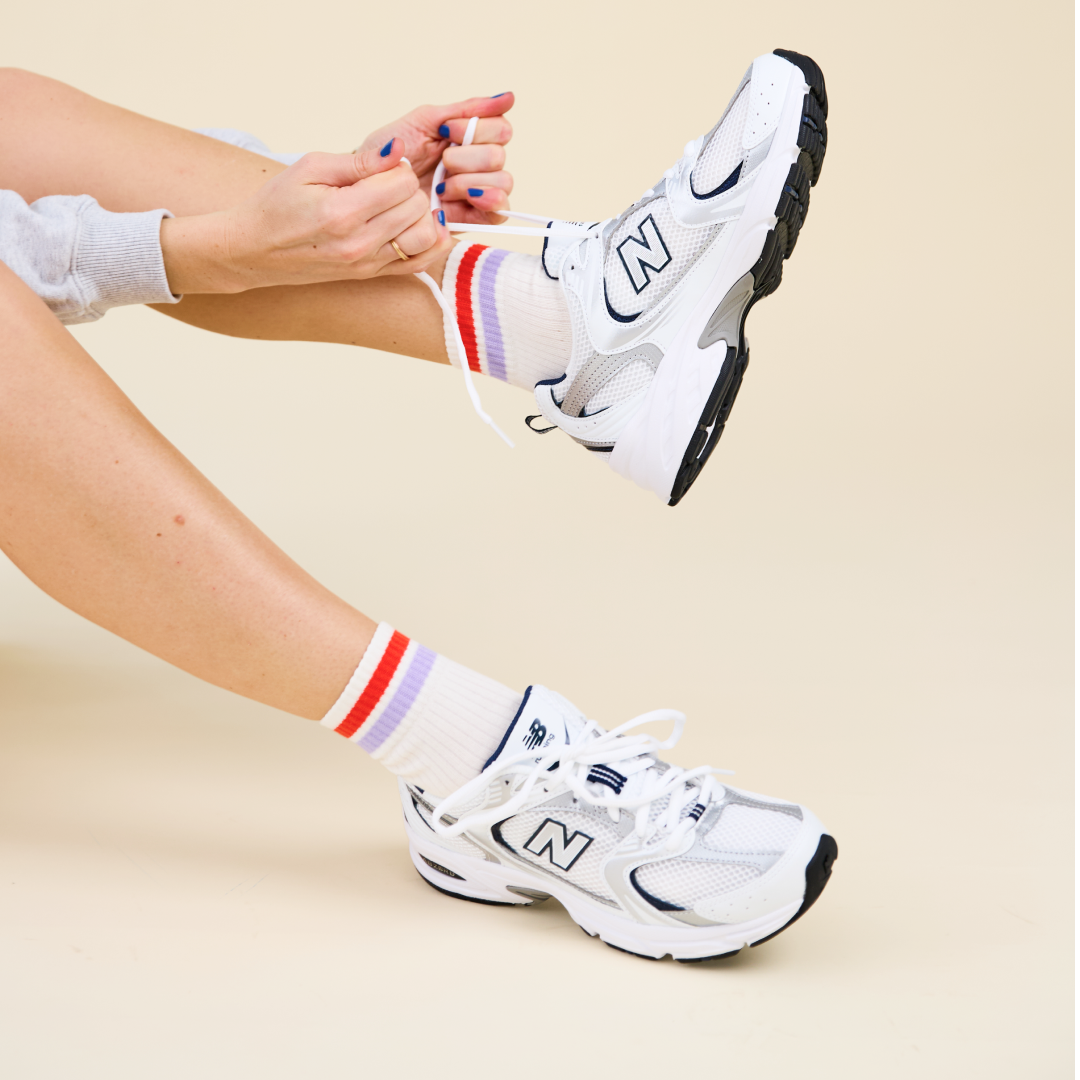 popeia Ankle Socken | lila/rot Aufgeweckt