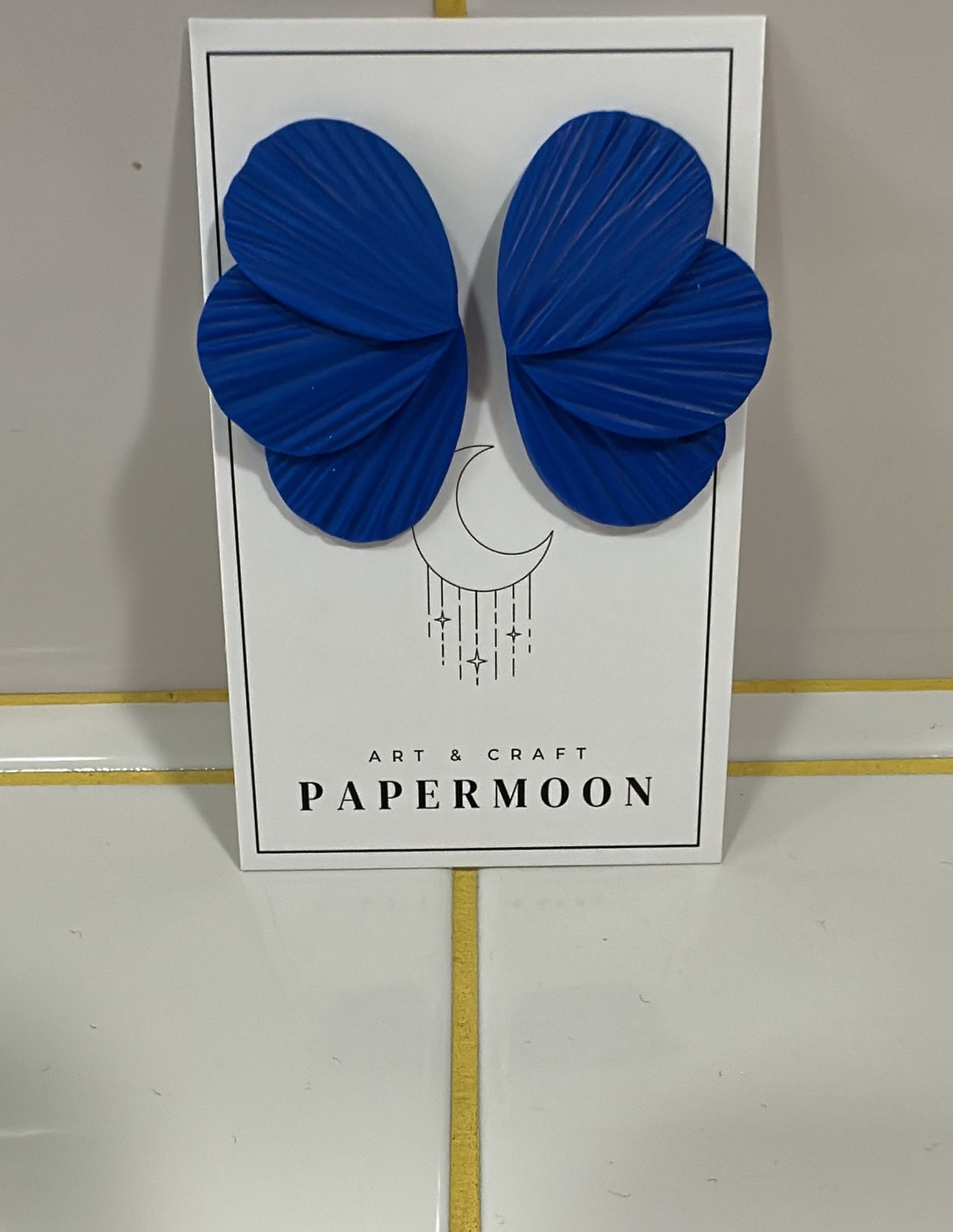 Papermoon Ohrstecker | Blüte Blau Aufgeweckt