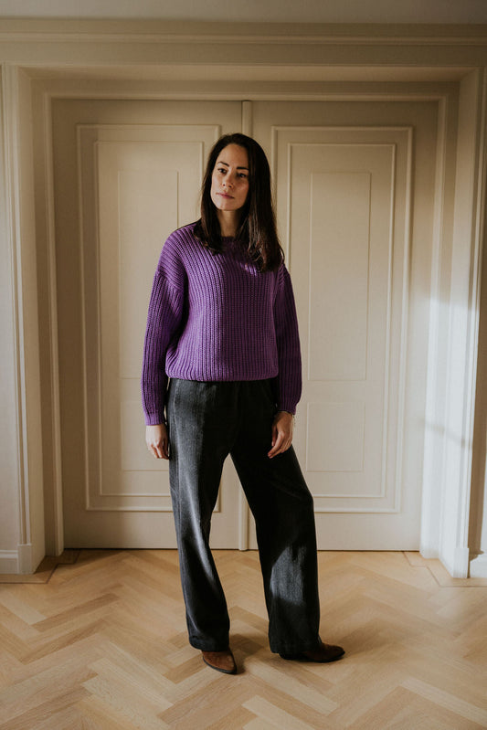 Yuki Kidswear Chunky Knitted Sweater | Amethyst Aufgeweckt