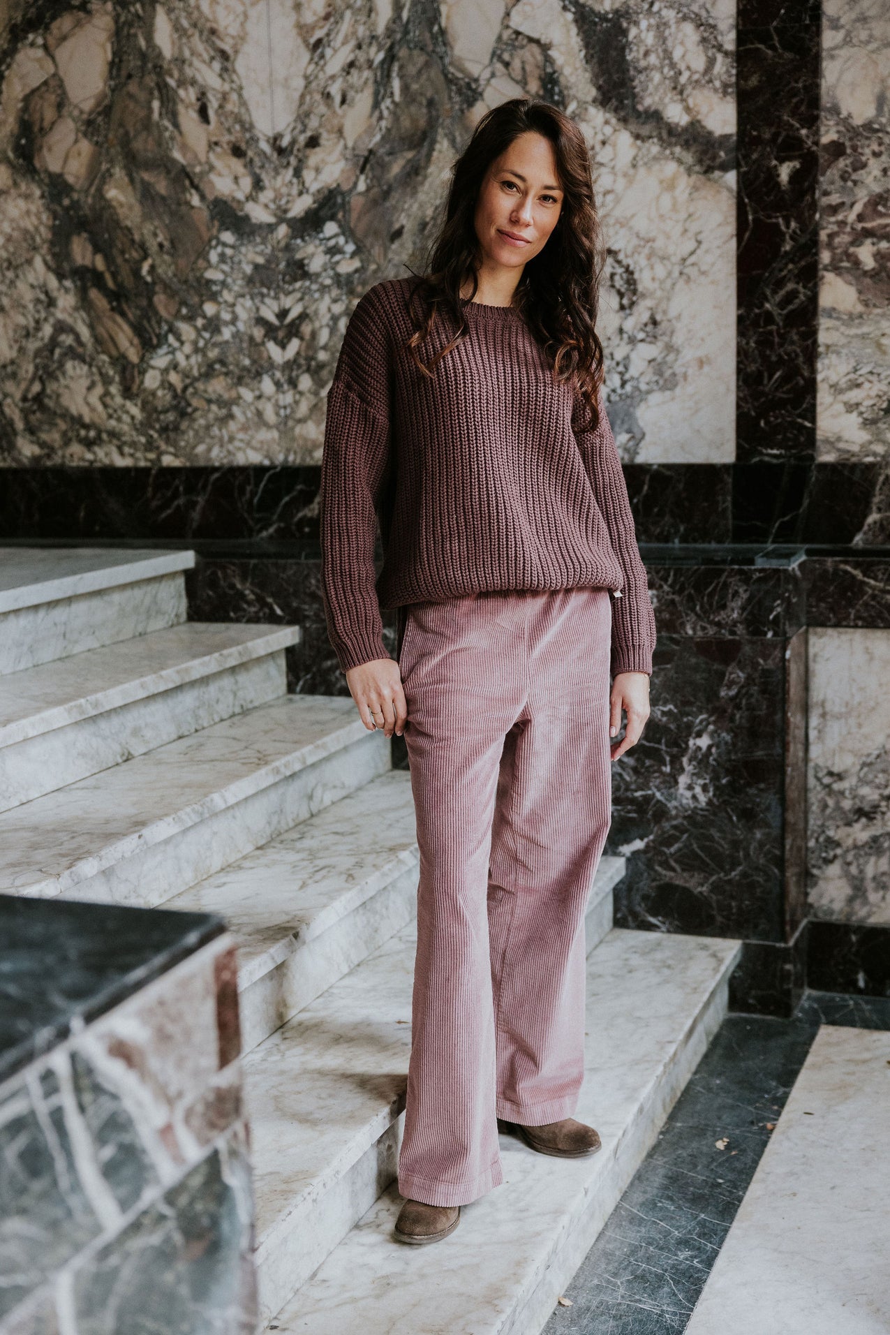 Yuki Kidswear Chunky Knitted Women’s Sweater | Fig Aufgeweckt