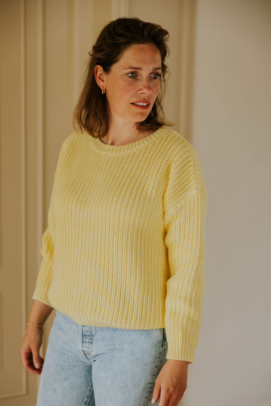 Yuki Kidswear Chunky Knitted Women’s Sweater | Vanilla Aufgeweckt