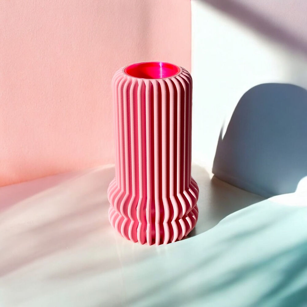 Pink Stories Vase | Whimsy 100% Baby Pink Aufgeweckt