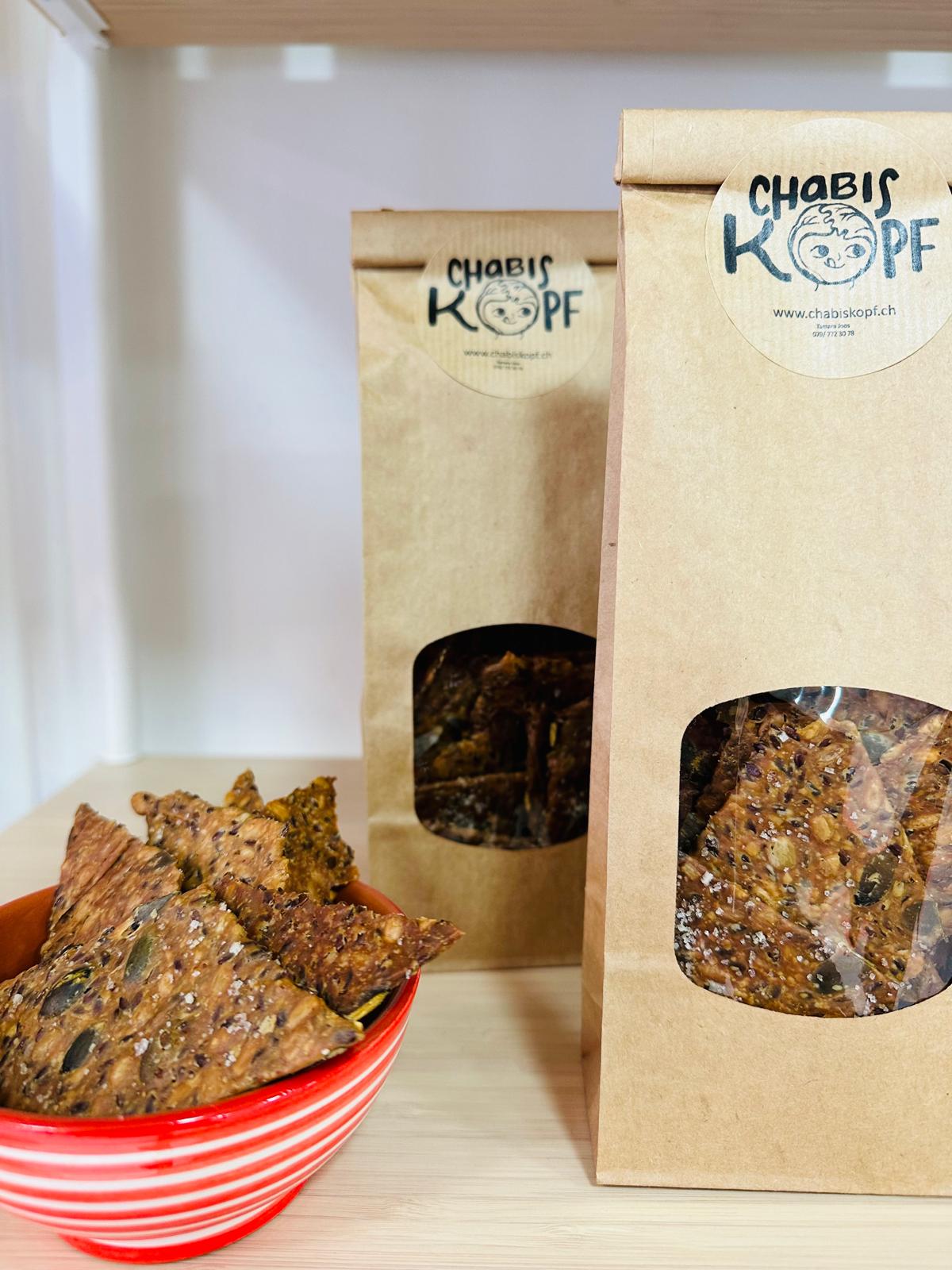 Chabiskopf Kernen Cracker – vegan Aufgeweckt