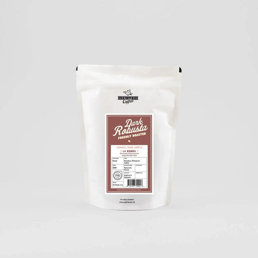 Adrianos Dark Robusta Kaffee Aufgeweckt