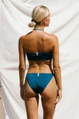 MYMARINI Ruffled Bandeau Top | cave-striped | pre-order Mitte Mai Aufgeweckt